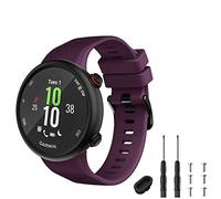 TopPerfekt Strap Compatible with Garmin Forerunner 45, Sport Silicone Wristband Arm Band Replacement Bracelet for Forerunner 45 and Swim 2 (Purple)