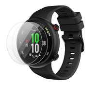 TopPerfekt Strap Compatible with Garmin Forerunner 45s and 2 x Screen Protectors, Sport Silicone Replacement Wristband for Forerunner 45s