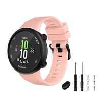 TopPerfekt Strap Compatible with Garmin Forerunner 45s, Sport Silicone Wristband Arm Band Replacement Bracelet for Forerunner 45s (Pink)