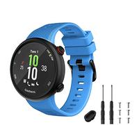 TopPerfekt Strap Compatible with Garmin Forerunner 45s, Sport Silicone Wristband Arm Band Replacement Bracelet for Forerunner 45s (Sky blue)