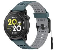 TopPerfekt Strap for Samsung Galaxy Watch 7 40mm 44mm, Soft Silicone Band for Galaxy Watch 6 5 4 FE/6 Classic 47mm 43mm/Watch 5 Pro 45mm/Gear Sport Men Women-Blue gray/Gray