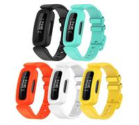 TopPerfekt Straps Compatible with Fitbit Ace 3 for Kids, Soft Silicone Waterproof Bracelet Accessories Sports Watch Strap Replacement for Fitbit Inspire 2/Ace 3 Boys Girls ([5-pack]-2)