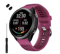 TopPerfekt Watch Band Compatible with Garmin Forerunner 570 42mm, Soft Silicone Replacement Strap Wristband for Garmin Vívoactive 6/5/3/Venu Sq/Sq 2/2 Plus Smartwatch for Women Men Rose Pink