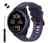 TopPerfekt Watch Band Compatible with Garmin Forerunner 570 42mm, Soft Silicone Replacement Straps Wristbands Fit for Garmin Vívoactive 6/5/3/Venu Sq/Sq 2/2 Plus Smartwatch for Women Men, 1-Purple