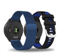 TopPerfekt Watch Band for Garmin Forerunner 265/265S-Music, Soft Silicone Sport Replacement Strap for Forerunner 570 47mm/255/265, Venu 2/3 (22mm) and Forerunner 255S/265S, Venu 2S/3S (18mm)