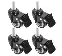 TOPPERFUN 1.5 Inch Threaded Rod Caster Wheels M8x25 Thread Replacement for Chair Wheelchair Cart