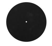 TOPPERFUN 1-Pack Turntable Slipmat Vinyl Record Mat Black Felt 12 Inch 3mm Platter Pad Anti-Static Soundproofing Vibration Reducing Cushion for LP_Phonograph Audio Disc Deck Home Stereo Accessories