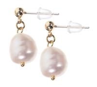 TOPPERFUN 1 Pair Elegant Freshwater Pearl Ear Studs for Women Delicate Baroque Design for Weddings Engagements and Special Occasions Charming Jewelry Accessory