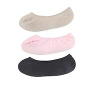 TOPPERFUN 1 Pair Gel Ankle Socks for Women Moisturizing Low Cut Foot Protector Crack Breathable Design Comfortable Shock Absorbent Black All