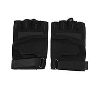 TOPPERFUN 1 Pair Half Finger Cycling Gloves Slip Shock Absorption Design Breathable and Durable Workout Gloves for Outdoor Activities for Cycling Driving Jogging and More Black