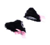 TOPPERFUN 1 Pair Lovely Cat Ears Hair Clip Barrette for Cosplay Parties Durable Costume Accessory for Halloween Christmas and Festivals Friends