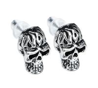 TOPPERFUN 1 Pair Punk Skull Earrings for Men and Women Minimalist Ear Jewelry Comfortable and Durable for Casual Formal Wear Classic Design Never Goes Style