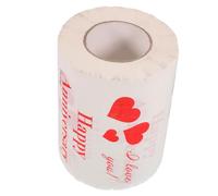 TOPPERFUN 1 Roll Valentine Printed Toilet Paper Creative Bathroom Tissue Soft Pulp Material for Holiday Table Setting Guest Impressions of Ply Comfort
