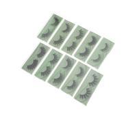 TOPPERFUN 10 Pairs Natural False Lashes Kit Mixed Styles Lightweight Silky Dramatic Volume Makeup Eyelashes for Daily Party Smoky Eye Look