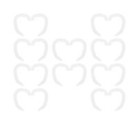 TOPPERFUN 10 Pairs White Silicone Ear Corrector Auricle Support Protruding Ear Former for Newborn Correction Tool