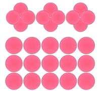 TOPPERFUN 100pcs 19mm Red Bingo Chips Acrylic Game Markers for Bingo Game Math Practice Counters and Educational Activities