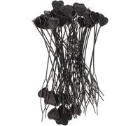 TOPPERFUN 100pcs Heart-shaped Hair Braiding Tool Black Ponytail Styling Maker Updo Styling Kit for Women Safe Smooth Threading Hair Beader for Creative Hairstyles