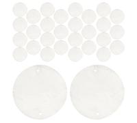 TOPPERFUN 100Pcs Round Shell Pieces 2-Inch Diy Shell Slices with Holes for Jewelry Making Dream Catcher Wind Chime Craft Accessories Smooth Edges
