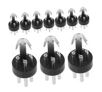 TOPPERFUN 10pcs 3-pin Xlr Male Microphone Plug Connectors Gold-plated Audio Adapters for Microphone Cable Compatible Ktv and Professional Audio Equipment