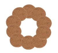TOPPERFUN 10pcs Coconut Fiber Pigeon Nest Pads Bird Egg Mats round Bird Nesting Mat 0.6-0.8cm Thick 15cm Diameter for Parrot Breeding