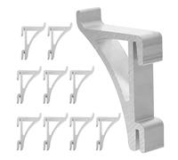 TOPPERFUN 10pcs Cooler Shelf Clip Freezer Clip Aluminum Material Sturdy Polished Surface Practical Refrigerator Shelf Support for Freezer and Cooler