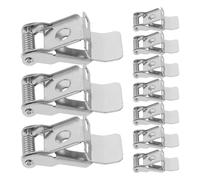 TOPPERFUN 10pcs Fixed Spring Clips Retaining Clamps for Recessed Downlight Retrofit, High Hardness 2-Hole Light Securing Clamps for Panel Lamps Ceiling Lighting