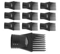 TOPPERFUN 10Pcs Hair Dryer Comb Attachments Plastic Nozzle High Temperature Resistant Blow Dryer Styling Tools for Professional Salon Use