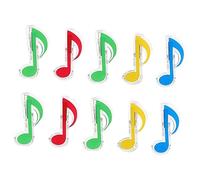 TOPPERFUN 10pcs Music Book Clips Music Note Shaped Clamps for Practice Book Sheet Clips Holder Novelty Crafting