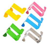 TOPPERFUN 10pcs Stainless Steel Z-Shape Over Door Hanging Hooks for Wardrobe Cabinet Clothes, Kitchen and Bathroom Door Hanger Storage Organizer Random Color
