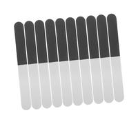 TOPPERFUN 10pcs Thickened Eva Nail Polishing Strips Black White Grey Multi-Sided Nail Buffer Files for Manicure and Pedicure Care at Home or Salon