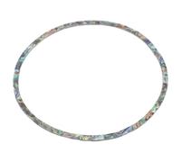 TOPPERFUN 12 Pieces Guitar Sound Hole Rosette Stickers Inlay Decoration 4mm Abalone Acoustic Guitar Sound Hole Rings