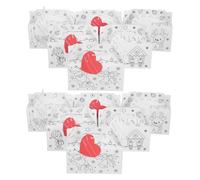 TOPPERFUN 12pcs Christmas Coloring Suitcase Diy Handheld Christmas Cardboard Treat Boxes for Party Favor Use As Your Own Tote Box for Biscuit Dessert Container Present