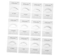 TOPPERFUN 12pcs Lash Try Tool Realistic Eyelash Model Display Board with Classic Styles Efficient False Lash Trial Card for Professional Salon Preview and Eyelash Extension Exhibit