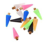 TOPPERFUN 12pcs Replacement Wax Tips for Nail Dotting Pens Multi Color White Black Yellow Blue Pink Green for Easy Nail Art and Jewelry Crafting