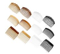 TOPPERFUN 12pcs Retro Comb Set Combs Hair Hair Accessories Women Chignon Accessories Veil Wedding Bun Clips Vintage Plastic
