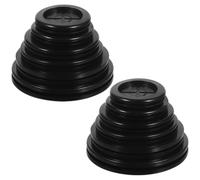 TOPPERFUN 12pcs Rubber Cable Grommet Double Sided Grommet Technology and Sealing Capabilities, round Flexible Wire Cover for Wall Electrical Wiring and Workshops, Black Rubber Cord Protector