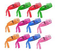 TOPPERFUN 12pcs Samurai Victory Headbands Breathable Sturdy Cloth Sports Hairbands for Adults Ninja Style Decorative Accessories for Karate Outdoor Activities and Daily Wear