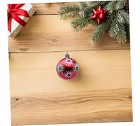 TOPPERFUN 12pcs Shatterproof Plastic Christmas Tree Ball Ornaments Lightweight Holiday Hanging Decorations for Xmas Wedding Birthday Halloween Party Red