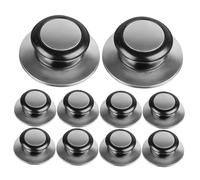 TOPPERFUN 12pcs Stainless Steel Pan Lid Knobs Replacement Round Handles for Cookware Lids Heat-resistant for Slow Cookers Skillets and Kitchen Cookware