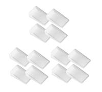 TOPPERFUN 12pcs Transparent Furniture Leveling Shims with Ribbed Non-slip Design Table and Bed Wedges for Stable Support and Floor Protection Large for Cabinets and Household Use