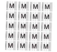 TOPPERFUN 150pcs Clothes Hanger Markers Clear Bold Printed Labels for Garments Retail Store Organization Identification Tags for Apparel Hangers