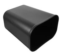 TOPPERFUN 15l Space-saving Square Trash Can with Thickened Black Plastic, Compact Garbage Bin for Office, Kitchen, Dormitory, and Narrow Spaces, Easy-to-clean Waste Basket for Home