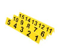 TOPPERFUN 15pcs Double-sided Acrylic Markers Floor and Table Signs for Restaurants Cafes Bars Reusable Crime Scene Party Decorations