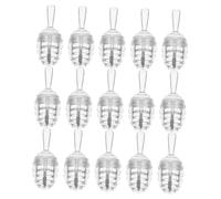 TOPPERFUN 15Pcs Honey Pots Shaped Plastic Lip Balm Containers Lip Gloss Tubes Reusable and Portable for DIY Gloss and Business Trip