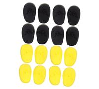 TOPPERFUN 16 Pairs Silicone Ear Covers for Hair Dyeing Soft Comfortable Ear Protection Caps with Secure Fit for Salon Bathing Hairdressing and Spa Use Reusable Hair Dye Earmuffs