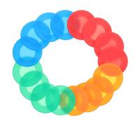 TOPPERFUN 16pcs Silicone Stethoscope Covers Protective Diaphragm Head Replacement for Doctors Nurses Clinic Hospital Use with Blue Green Colors
