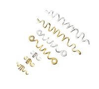 TOPPERFUN 16pcs Zinc Alloy Dreadlock Hair Accessories Set with Snake Shape Spirals Easy to Put and Remove without Hair Damage Fashionable Braid Decorations for Dreadlocks
