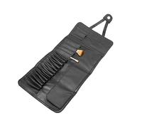 TOPPERFUN 18-Piece Makeup Brush Storage Bag Professional PU Cosmetic Organizer Portable Makeup Brush Holder for Women Beauty Kit for Home and Travel