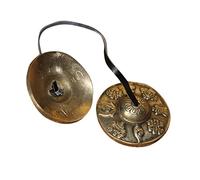 TOPPERFUN 1pair Tingsha Meditation Bells Compact Design Easy to Carry for Meditation