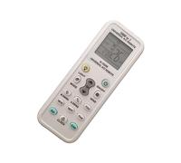 TOPPERFUN 1Pc Air Conditioner Remote Control Home Office Controller with LCD Display Comfortable Feel No Battery Required Compatible with Air Conditioning Units